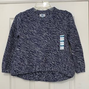 Old Navy girls sweater, blue, size M (8), BNWT